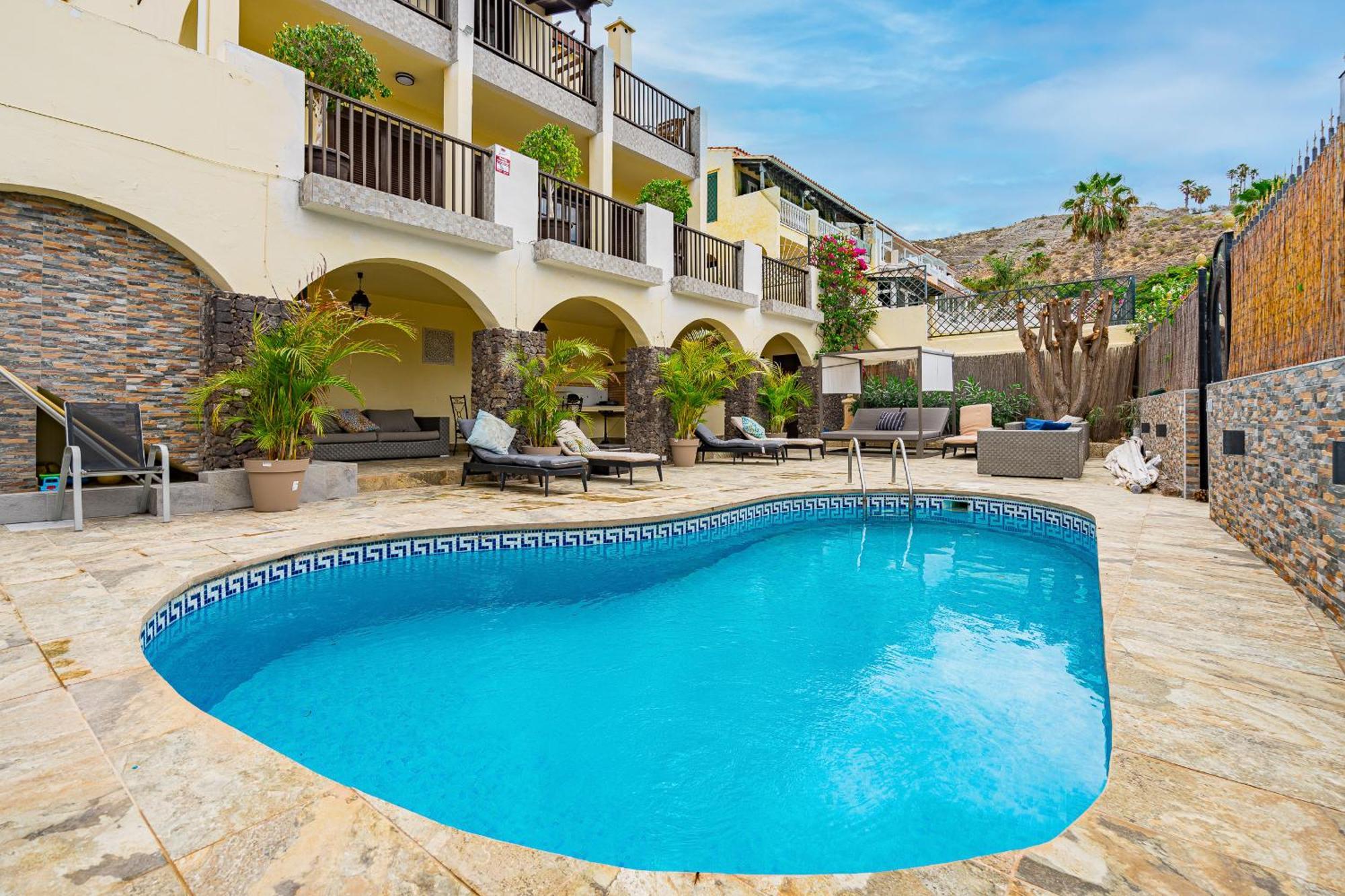Villa Natali ,Luxury 3-Levels Large Villa On Tenerife, Ocean View, Private Poo L& Barbecue Area Costa Adeje  Exterior photo